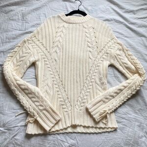 Francesca’s Collections Alya Cream Sweater Size S